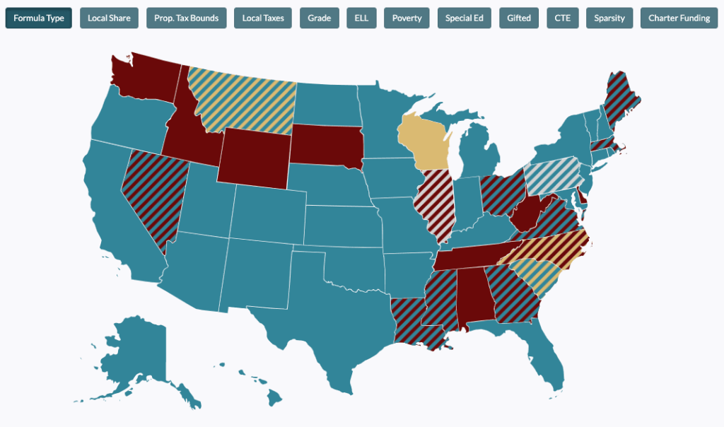 FundED map of the united states