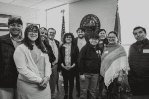 group of students in a Tennessee congresswoman's office