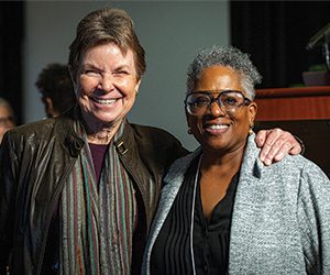 Education Trust President and CEO Denise Forte with founder Kati Haycock