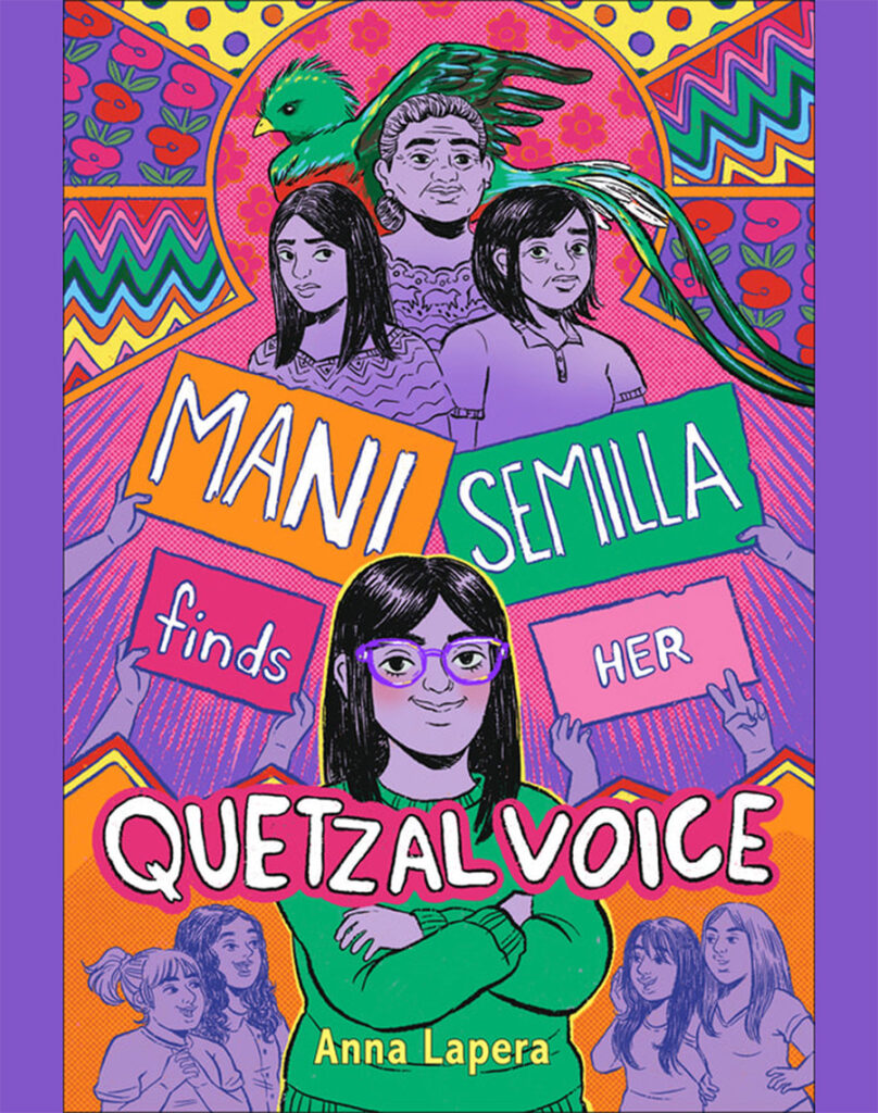 Book cover of Mani Semilla finds her Quetzal Voice