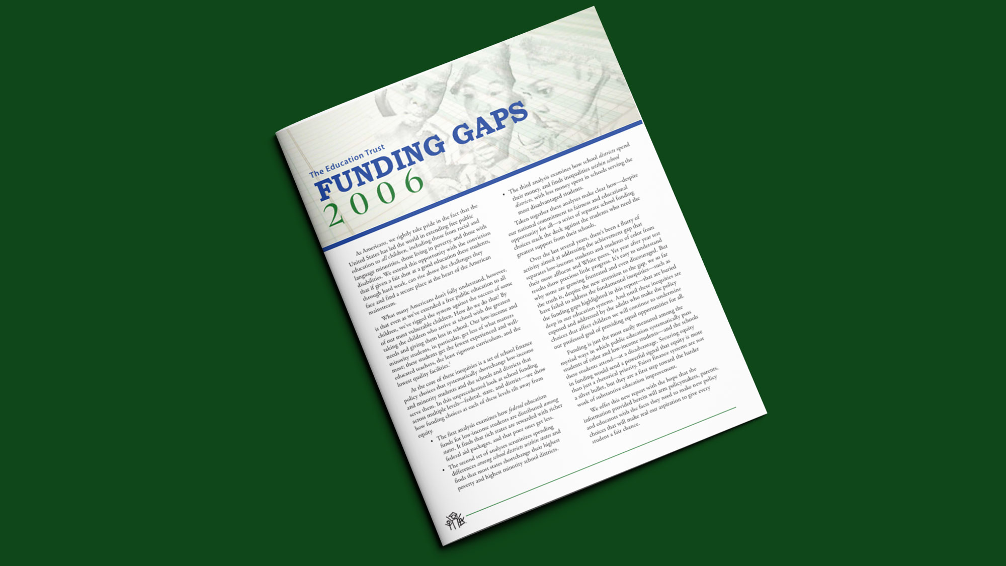 Cover of the report Funding Gaps 2006